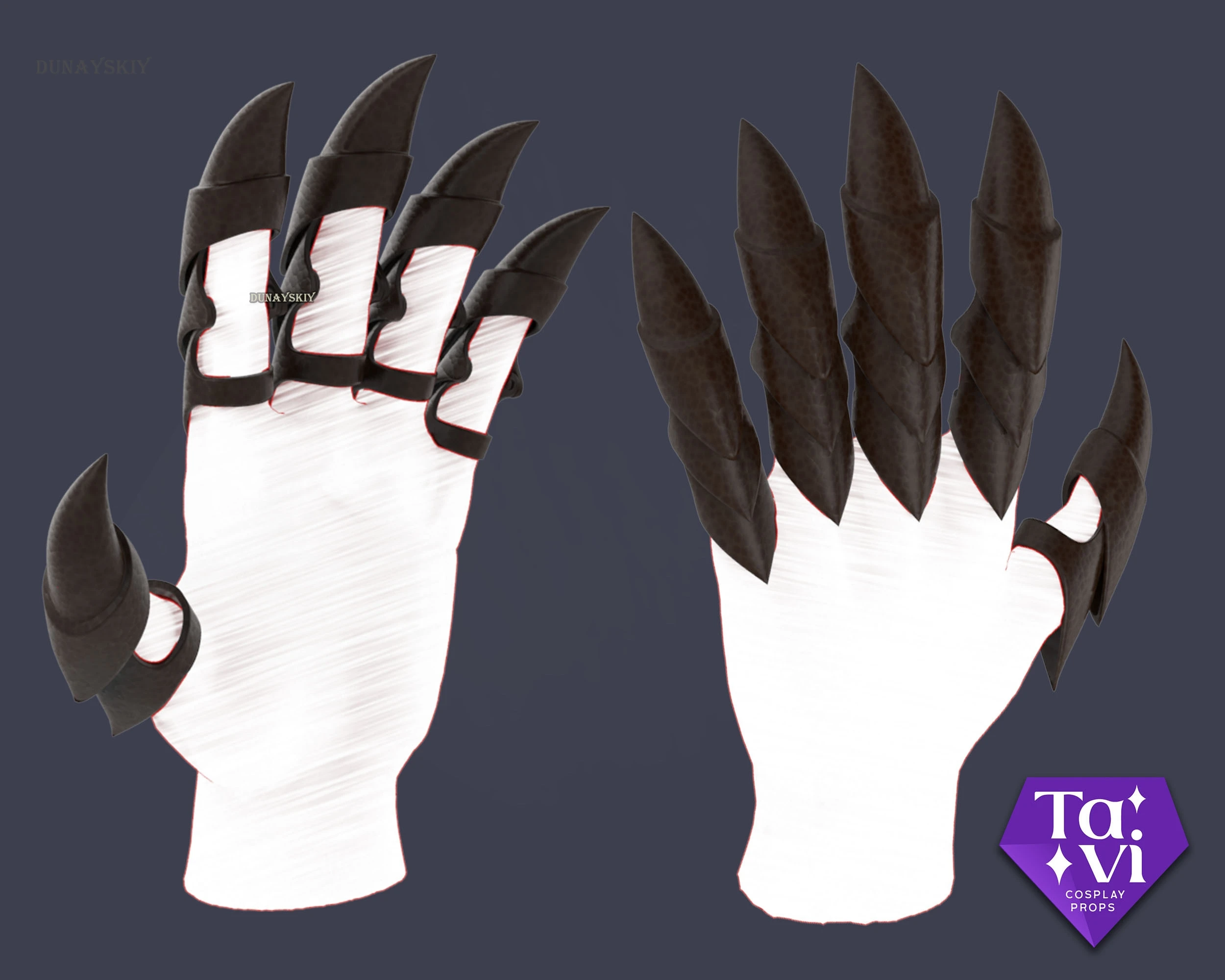 Guantes de garras de dragón para adultos, armadura de dedos articulada, accesorios de cosplay de fantasía, disfraces de miedo de monstruo, archivos stl