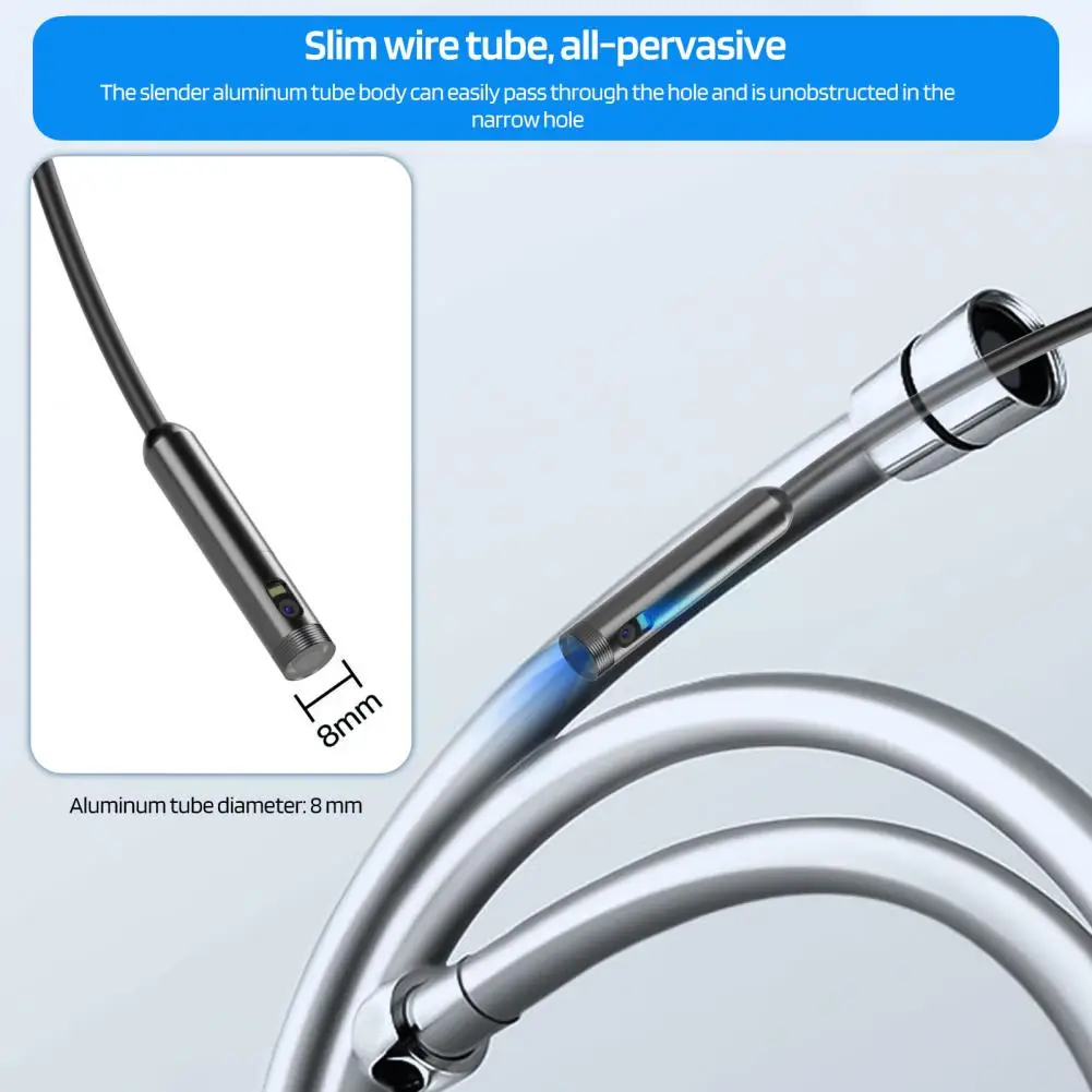Waterproof Endoscope Camera Phone Inspection Camera Inspection Endoscope Camera with Light Ip67 Waterproof Borescope for Phone