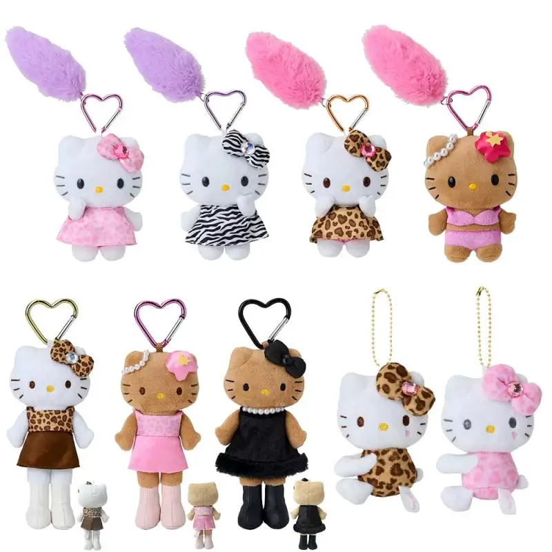 NEW Kawaii Popular Sanrio Long Legs Hello Kitty Plush Keychain Pendant Cute Cartoon 11/13/16CM Doll Toy Backpack Pendant Gift