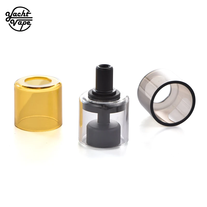 Capacidad más grande original de YachtVape Pandora MTL RTA V2 Bellcap 3ml con tubo de vidrio