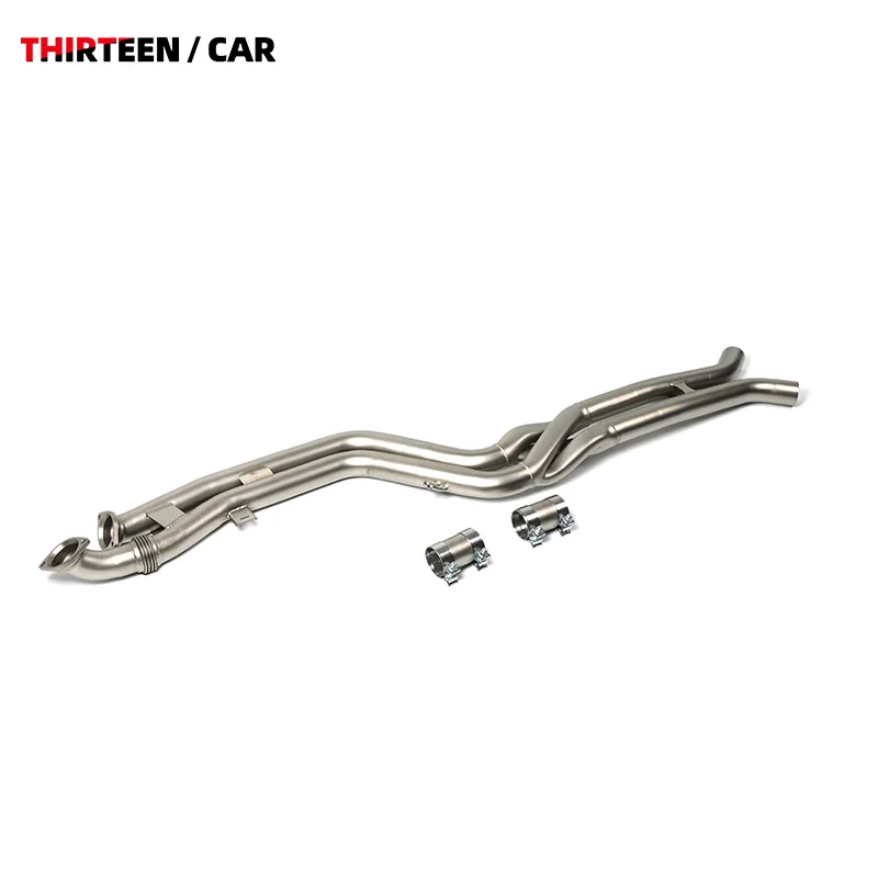 3D printed 1 piece midsection Print Z Style Interconnect for BMW M2 M3 M4 G87 G80 G82 S58 3.0T 2021+ Racing Exhaust Middle Pipes