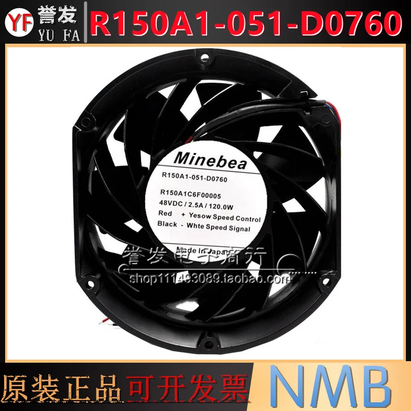 NEW ORIGINAL R150A1-051-D0760 48V 17251 172x172x51mm COOLING FAN RADIATOR