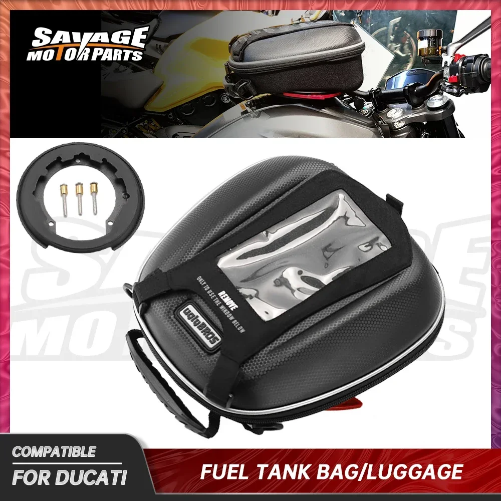 For DUCATI MONSTER 937 950 821 797 1200/S/R 2024 Motorcycle Tank Bag Multi-function Tanklock Fuel Luggage Racing Bags Tool Bag