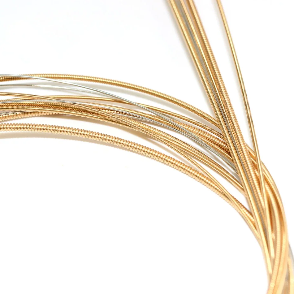 Orphee High Quality QA Series Medium Super Light Extra Light Acoustic Guitar Strings 85/15 Bronze Color End-Ball