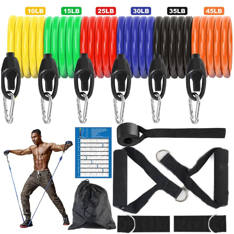

Resistance Bands Set Workout Bands Exercise Bands for Men & Women Exercise Bands for Muscle Training Physical Therapy Shape Body