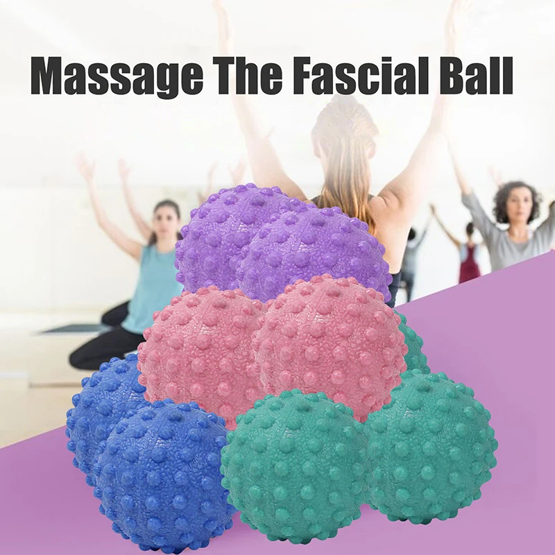 ลูกกลิ้งนวดเท้าถั่วลิสง Double Lacrosse Spiky Ball Myofascial ลูก Plantar Fasciitis Mobility กลับเท้าบรรเทาอาการปวด