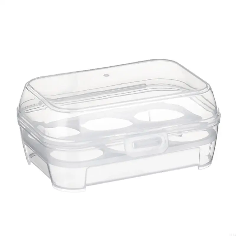 

31KA Transparent 6 Grids Travel Beauty Powder Puff Storage Box Makeup Egg Drying for