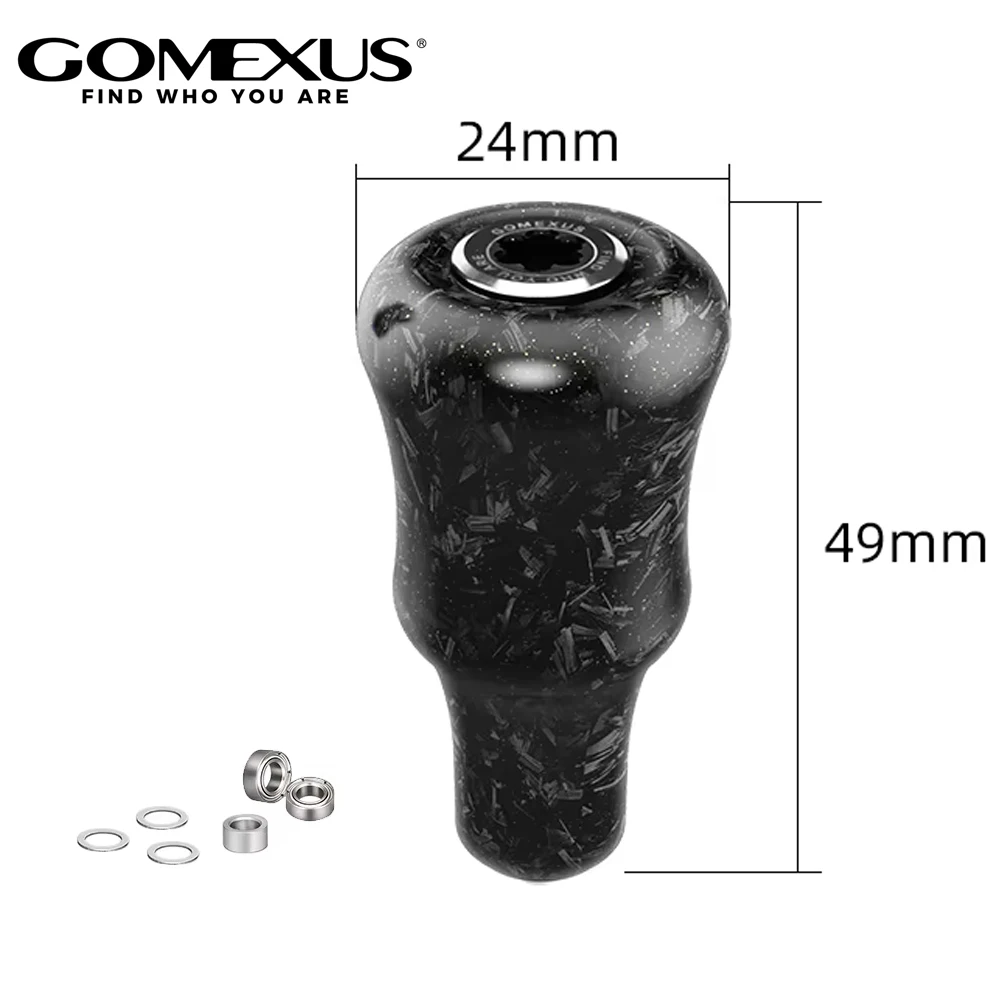 Botão GOMEXUS F24 Power Carbon para Carretéis Shimano Stradic Tranx Curado SLX Daiwa Zillio Tatula Fuego 24mm
