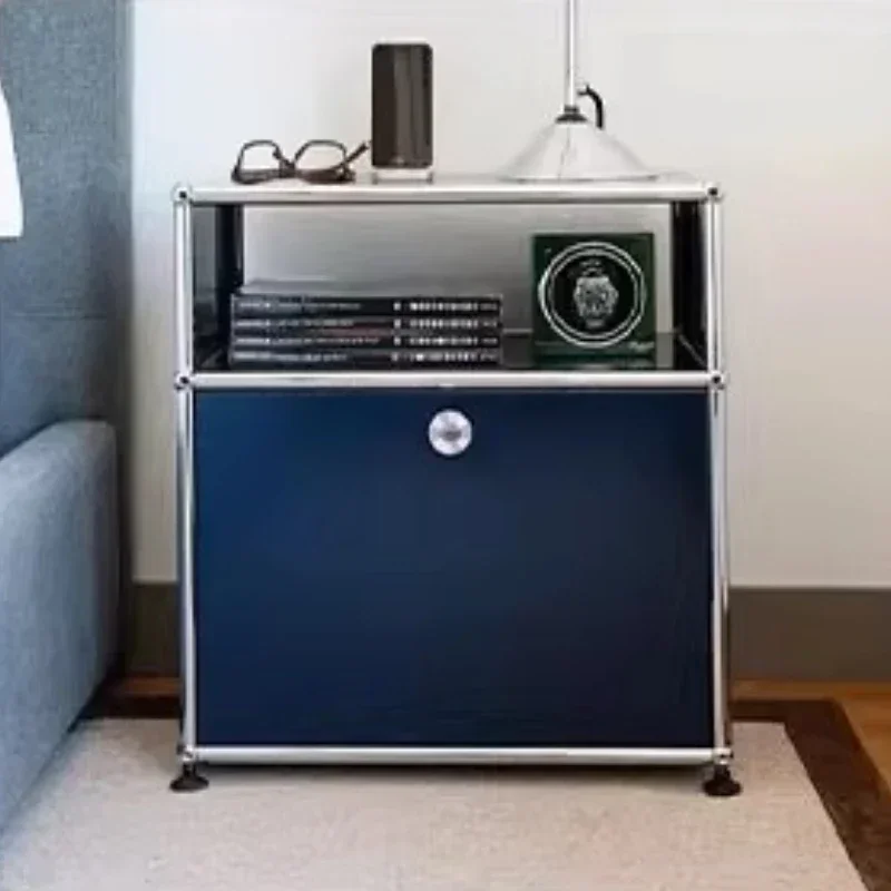 

/Luxury Nordic Bedside Table Stainless Steel Storage Cabinet Living Room Cabinets Bedside Table Kitchen Cabinet Storage Locker