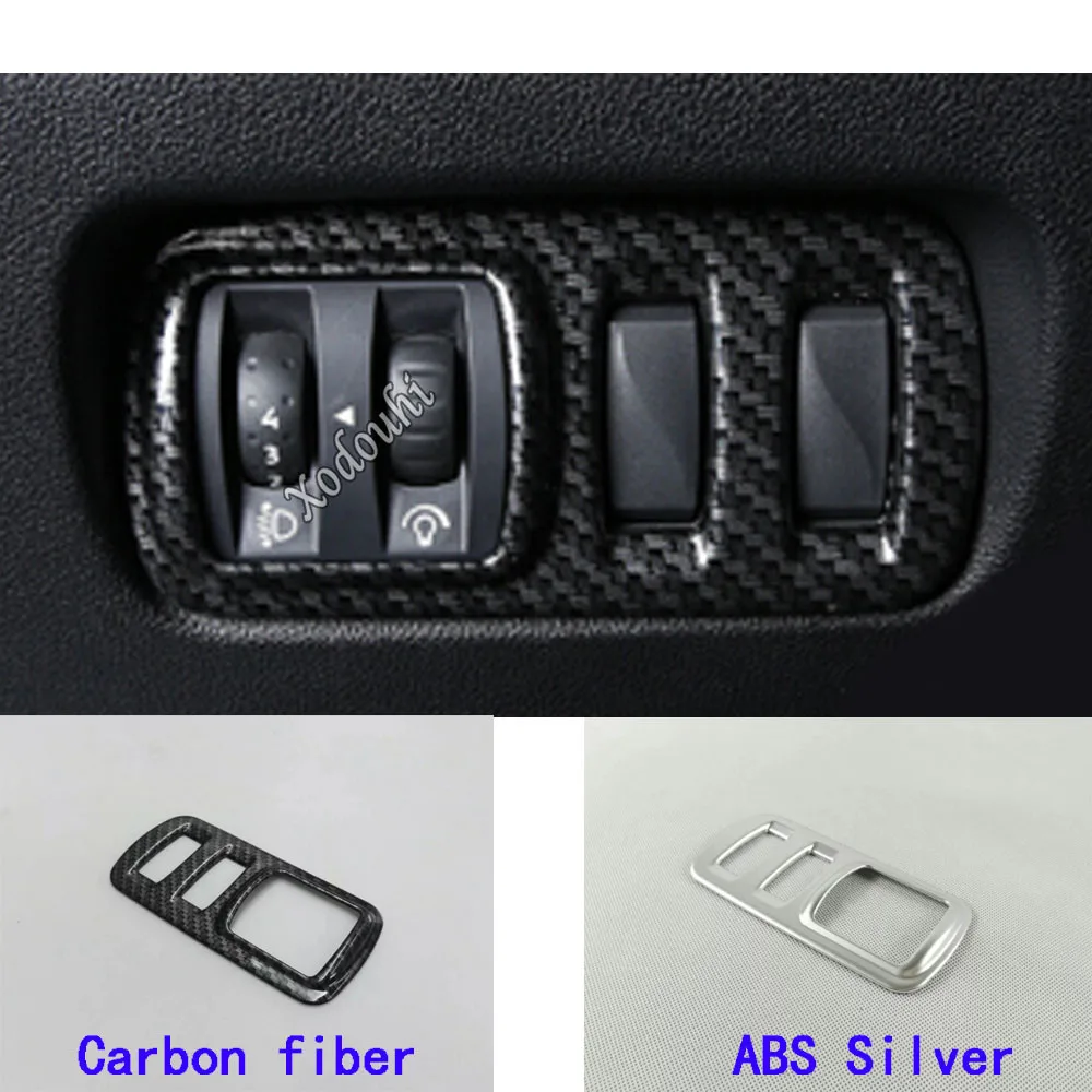 For Renault Captur Kaptur 2015 2016 2017 2018 2019  Stick Cover Head Fog Light Switch Trim Frame Lamp Anti Skid Control Button