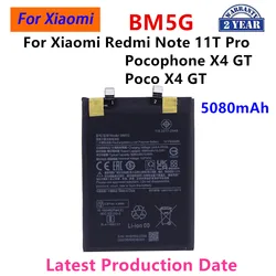 New years Orginal BM5G 5080mAh Replacement Battery For Xiaomi Redmi Note11T Pro / Pocophone X4 GT / Poco X4 GT Batteries