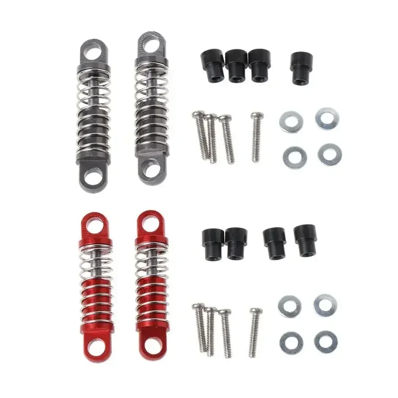 4Pcs Alloy Shock Absorber Damper Oil Filled Type for Rc Hobby Model Car 1/28 Wltoys K969 K989 P929 Drift Rally