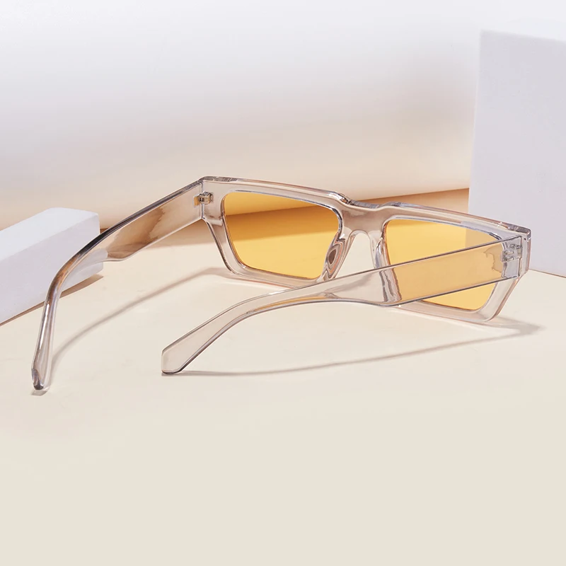 1Pc Unisex Sunglasses New Classic Retro Small Square Frame Casual Versatile Dopamine Color Matching Couple Daily Outdoor Beach D