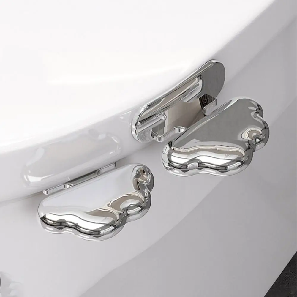 2 pezzi sollevatore per coperchio WC autoadesivo supporto per maniglia per sedile WC antiscivolo anti-sporco evitare toccando sollevatore per WC