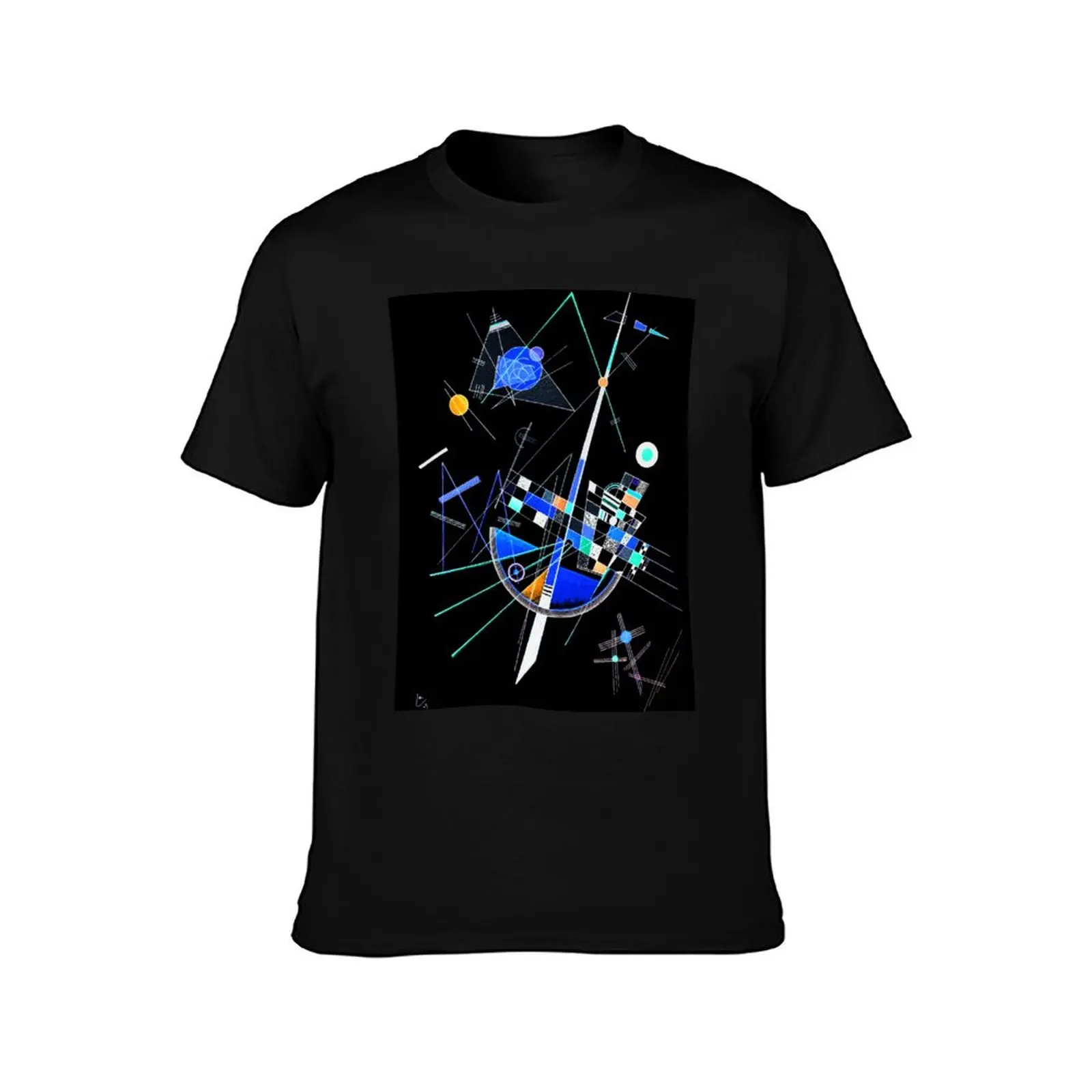 HD Altered Art: Kandinsky Delicate Tension T-Shirt Plus Size Summer Casual T-Shirt