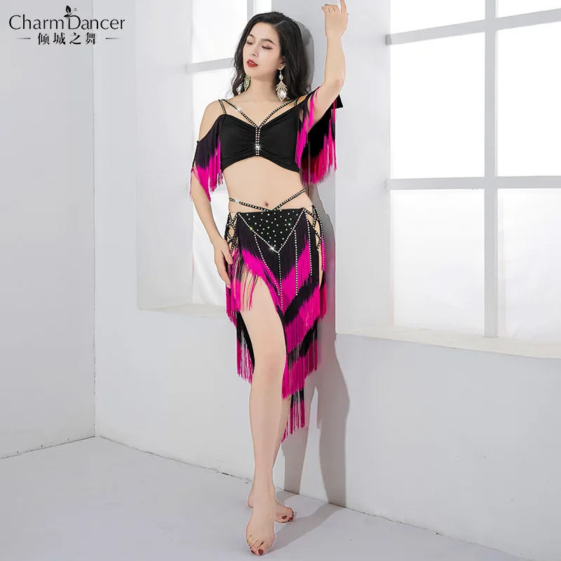 Fringe Belly Dance Costume for Women Oriental Crop Top and Skirt Two Piece set Stage Performance Wear Show Outfit 2026 New