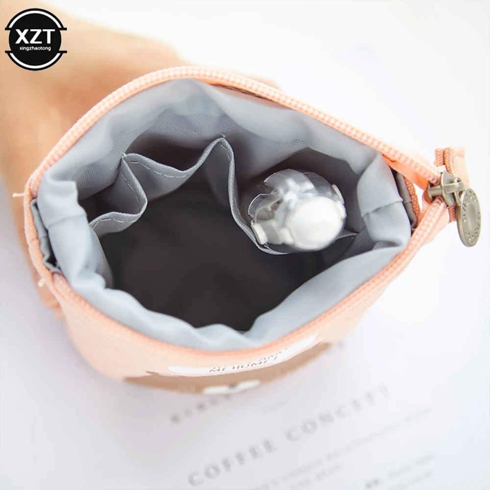 Cute And Simple Multi-Function Pencil Case Fabric Quality School Office Desk Supplies Stationery Gift Cute Pencil Box Holder Bag image 5