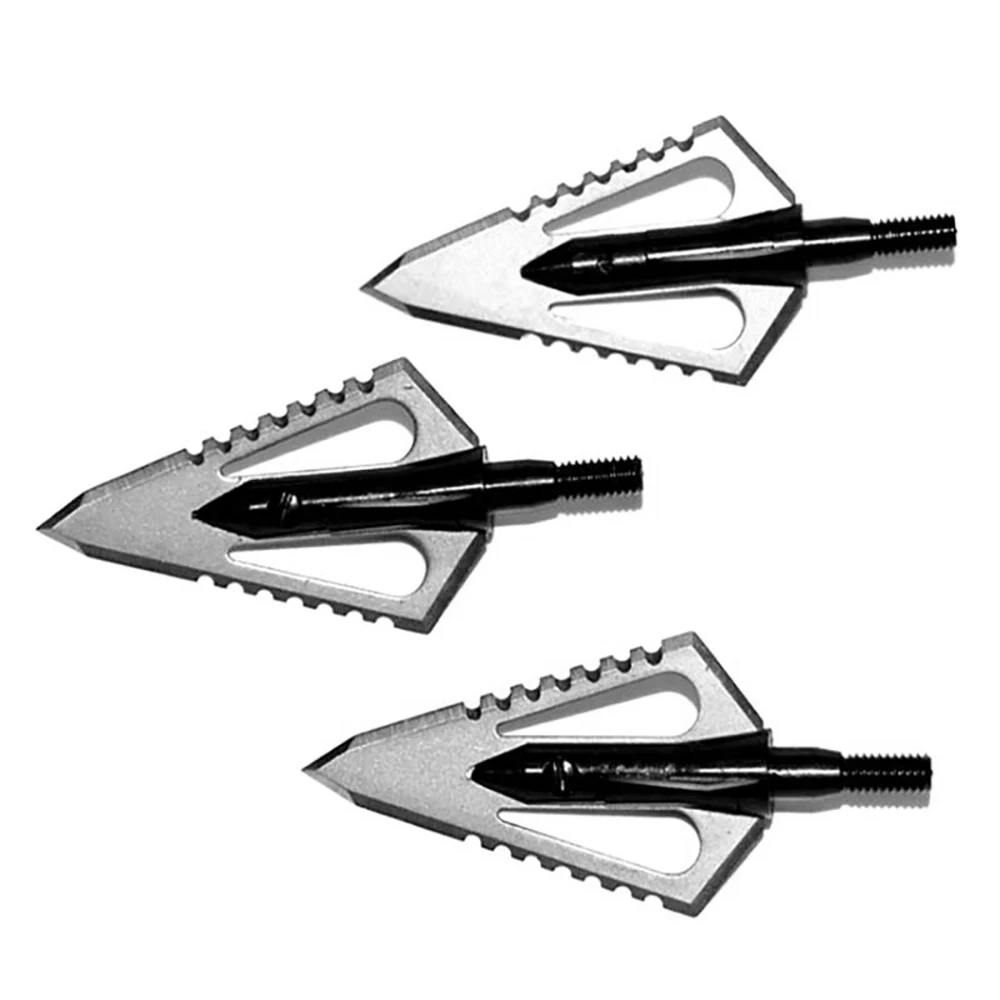 새로운 100 그레인 양궁 헤드 브로드 헤드 팁 화살 사냥 연습용 석궁 리커브 활 컴파운드 보우