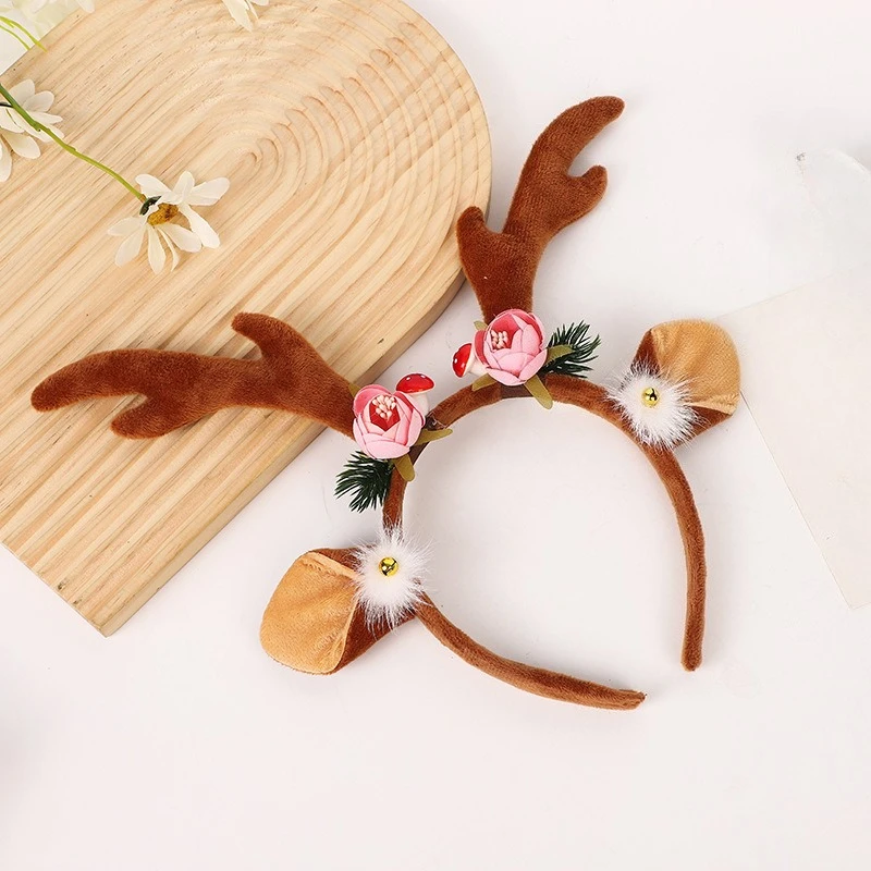 

Fashion Flower Festival Party Elk Horn Headband Hairband Christmas Halloween