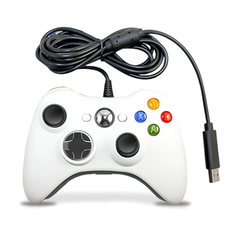 USB Wired Game Pad Joypad Gamepad Controller With Earphone Hole For Game System PC/ Xbox360