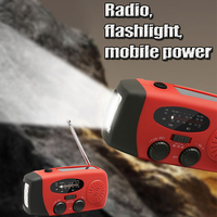 Emergency Hand Crank Radio with LED Flashlight for Emergency AM/FM NOAA Weather Radio Dynamo Radio for Camping Emergency