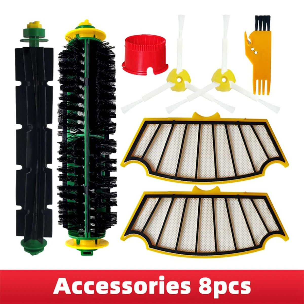 Voor IRobot Roomba 500 Serie 510 530 535 550 560 570 580 Robot Stofzuiger Belangrijkste Zijborstel Hepa Filter Voorwiel