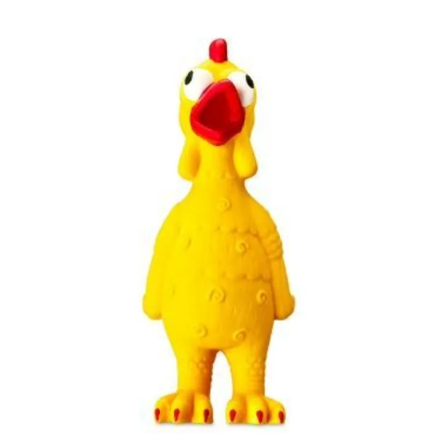 

Vibrant Life Playful Buddy Yellow Chicken Dog Toy Chew Level 2