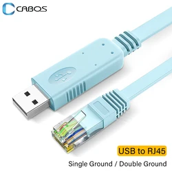 USB to RJ45 Console Cable RS232 Serial Adapter for Laptop Computer Cisco Router USB RJ 45 8P8C Converter Console Cable 1.8m 3m