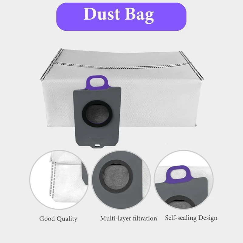 JDZD-For Narwal Freo Z Ultra جهاز آلي لتنظيف الأتربة فرش جانبية رئيسية مرشحات HEPA ممسحة قماش أكياس الغبار الملحقات