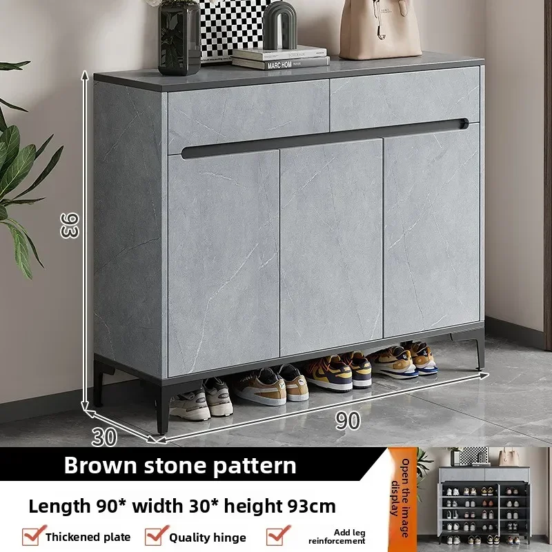 Shoe cabinet Home entrance corridor locker Large capacity entrance cabinet Integrated dust-proof storage shoe rack against
