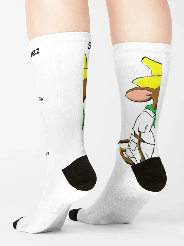 SlowPoke Rodriguez Pack gun Socks halloween cotton sports and leisure Men's Boy Socks Women's