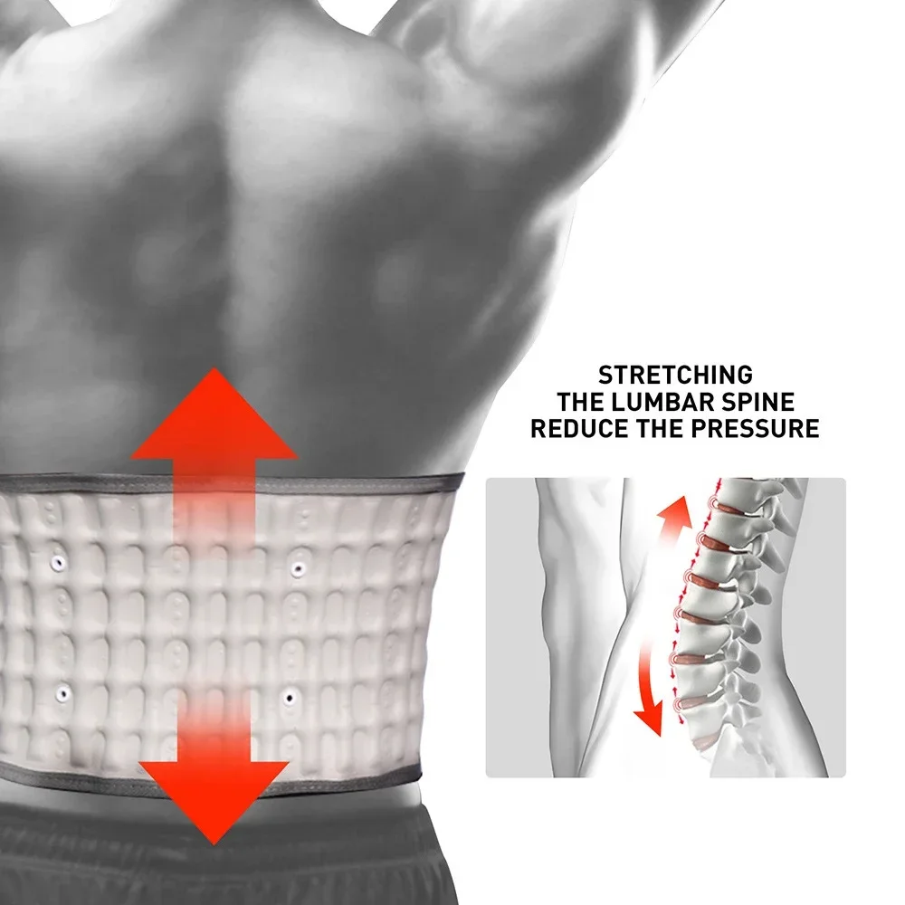 Air Traction Lumbar Belt, Spinal Decompression Back Brace for Sciatica & Disc Pain