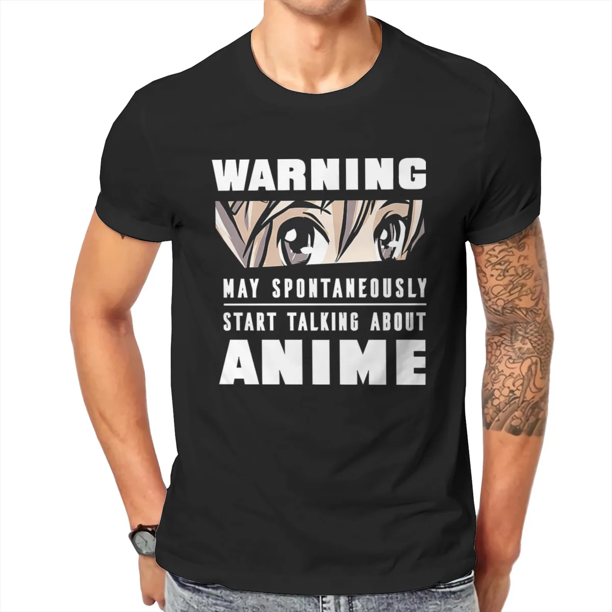 May Spontaneously Talk About Anime Funny Anime Lover Gift  T Shirt Men T Shirt Summer  Cotton T-shirt Tees Streetwear Harajuku