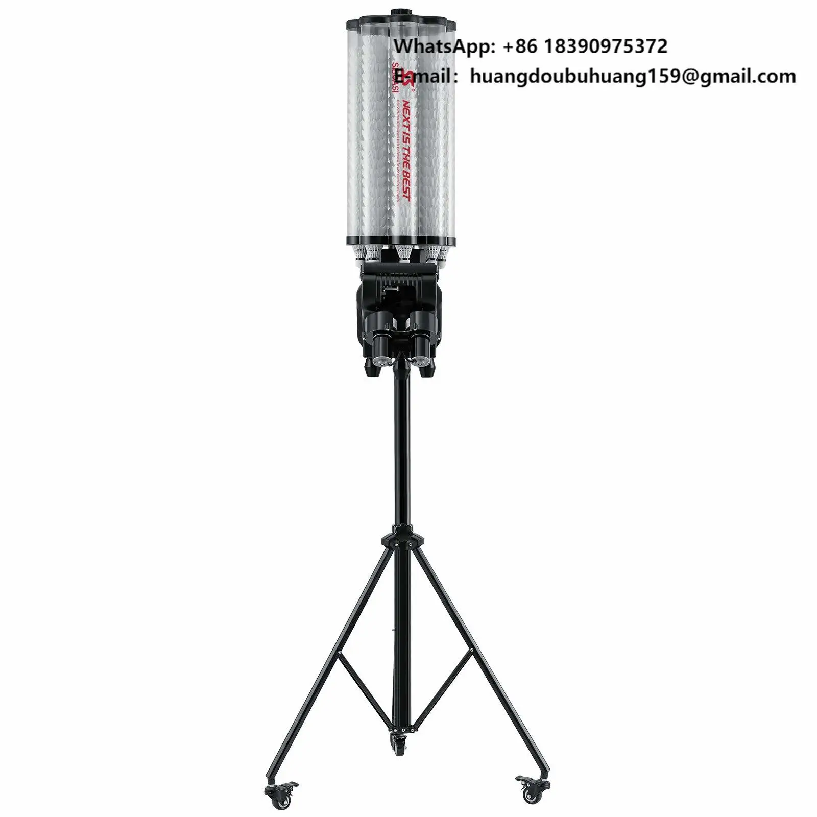 B2000 SIBOASI Badminton Machine Training Automatic Badminton Trainer Practice Device Equipment Shuttlecocks Machine