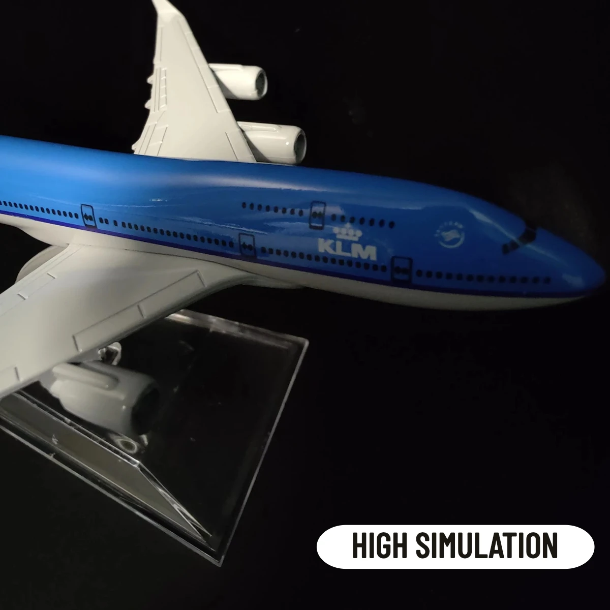 Scale 1:400 Metal Aircraft Replica 15cm KLM Royal Dutch B747 Boeing Airbus Airplane Model Miniature Xmas Gift for Boy Girl