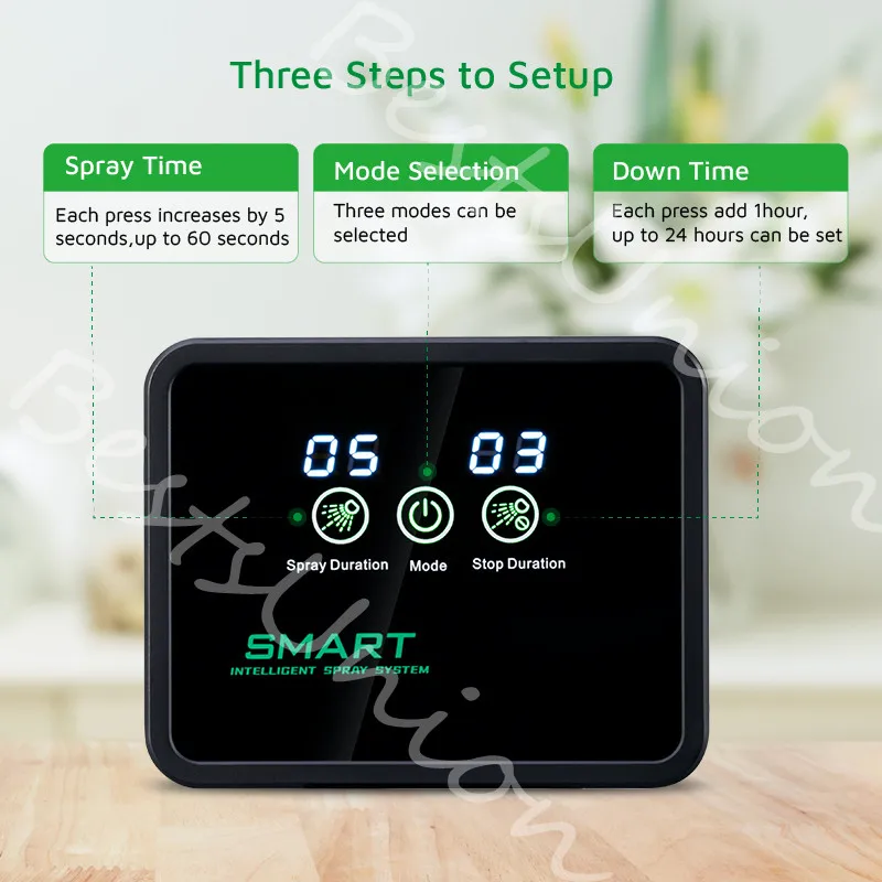 Intelligent Spray System Mist Rainforest Tank Timing Spray System Kit Reptile Fogger Terrariums Humidifier Electronic Timer