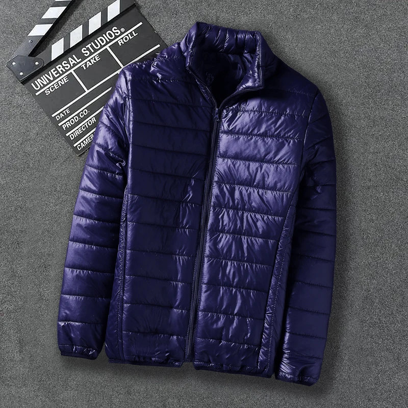 

Lightweight ort Cotton Jaet for Men Autumn Winter Faionable Warmth No Hat Stand Collar Slim Fit Casual Sle Polyester ...