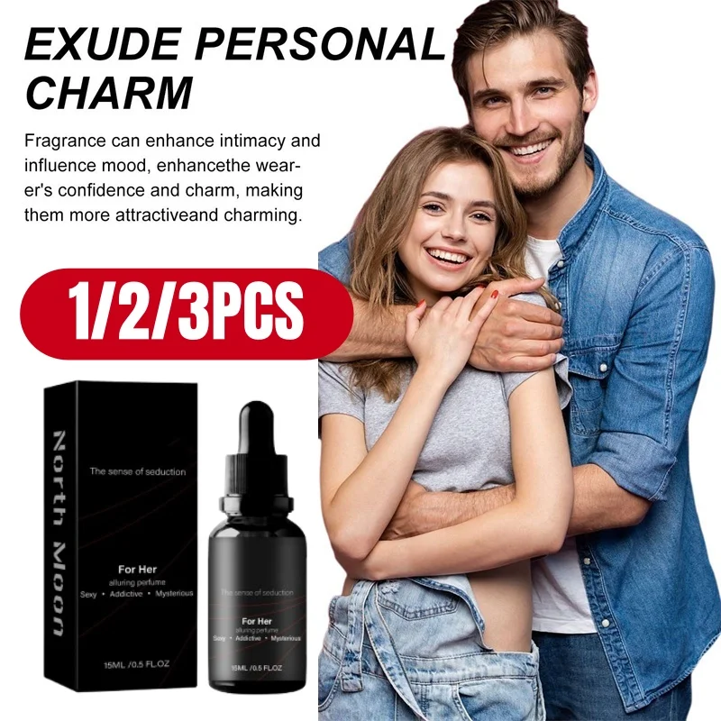 1/2/3 pçs 15ml feromônio sexual para homem atrair mulheres androstenona sexualmente estimulante fragrância óleo flertando sexy perfume produto