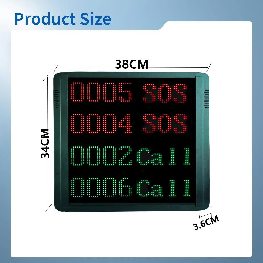 Wireless Hospital Clinic Pager Patient Emergency Call Bell System with Nurse Call System Display