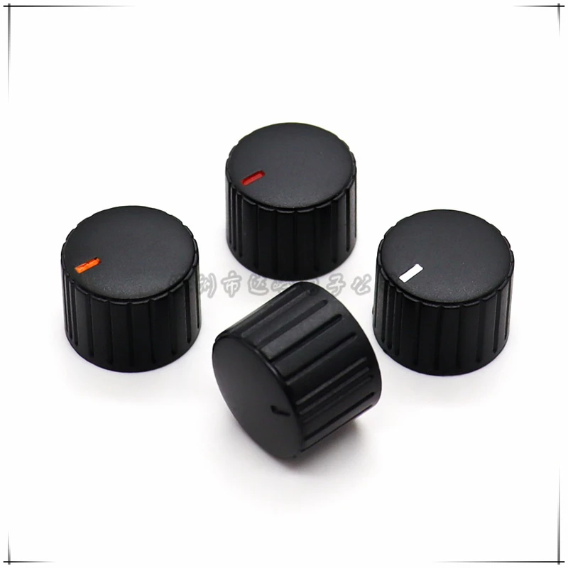 10PCS Plastic stripe Knob Cap diameter 20MM height 15MM Potentiometer Encoder Knob cap  Flower Shaped Inner Hole 6mm