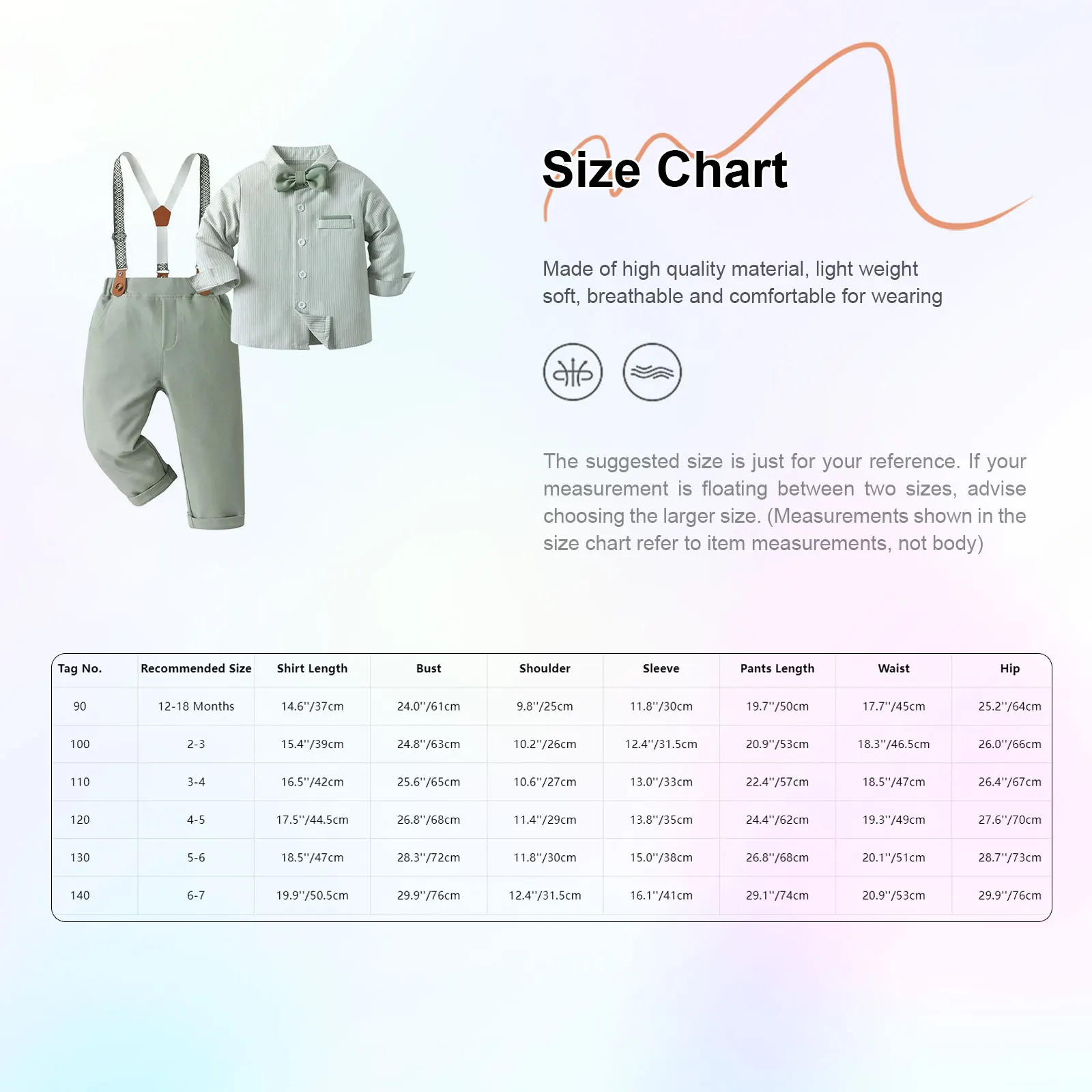 

Boys Striped Shirt Y-back Suspenders Pants Suits Cosplay Party Gentleman Outfit Stage Performance Festival Costume