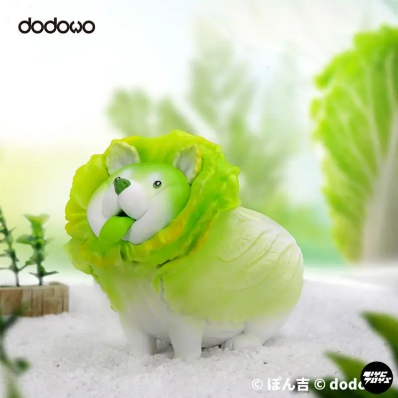 Genuine Dododo Vegetable Wizard Blind Box Vegetable Dog White Lotus Fox Garlic Cat Mushroom Mink Handmade Home Decore Kawaii Toy