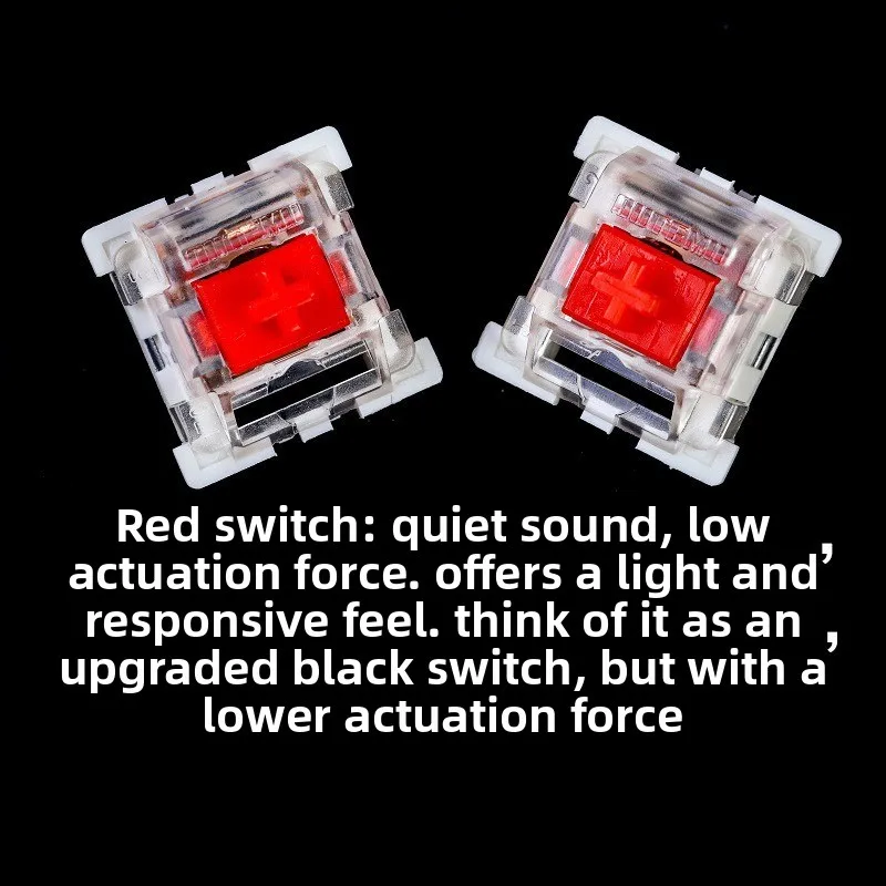 New Mechanical Switch Fidget Toy DIY 3D Print Click Button Creative Keycap Emit Light Handmade Blue Axis Creative Keyboard Parts view 5