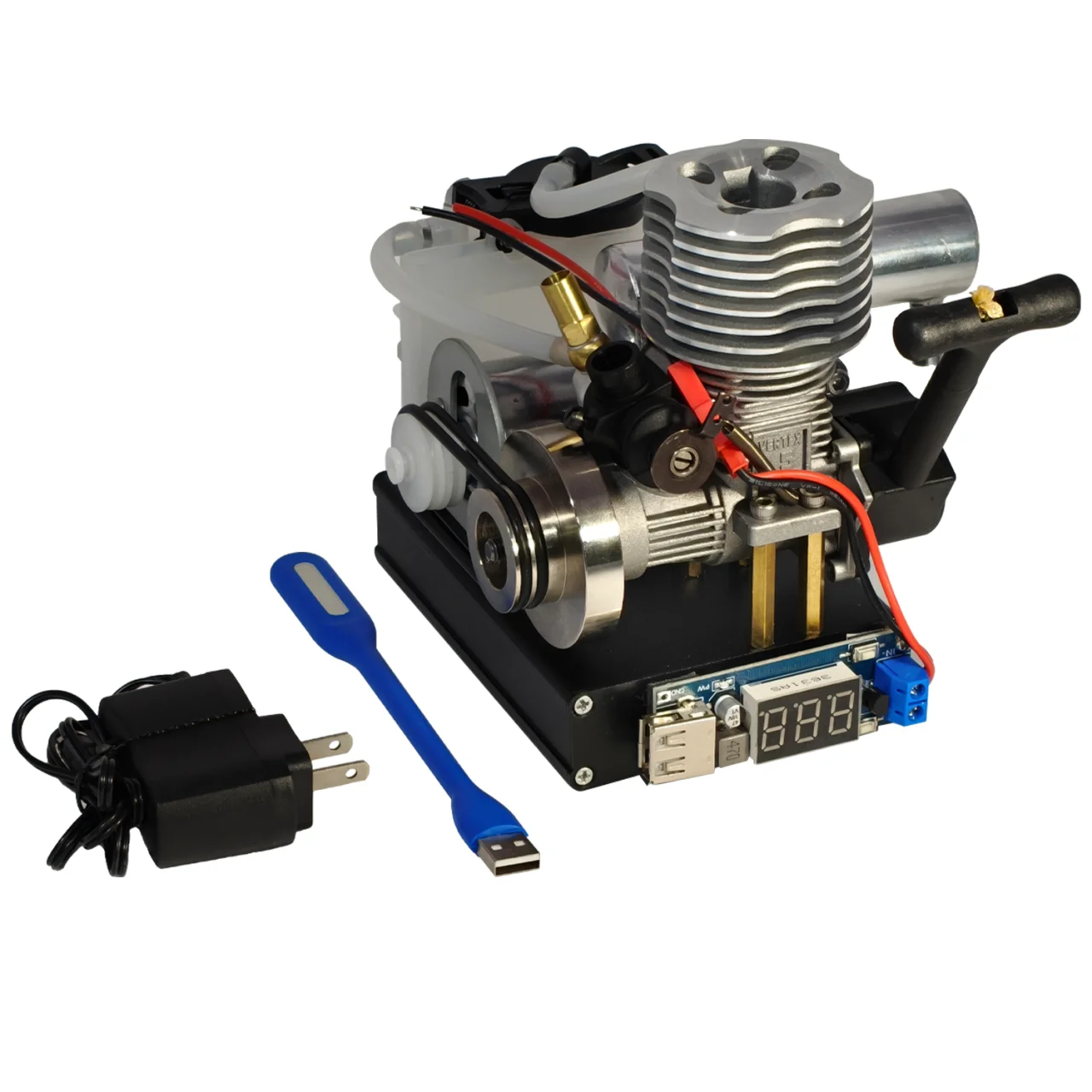 Motor de metanol de nivel 15, generador cambiado, carrera, versión de inicio Manual, versión de arranque eléctrico, motor con cabezal de fuego, tanque de combustible