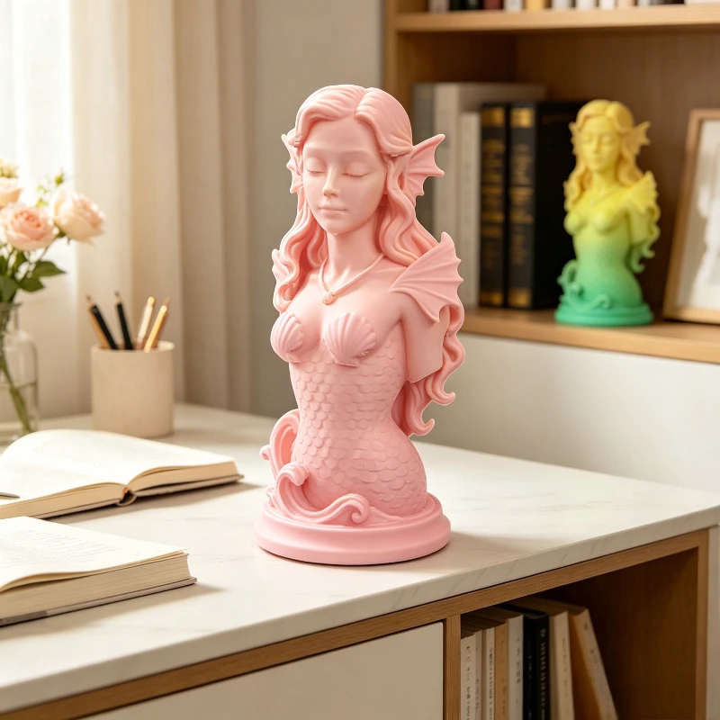 3D Printing Cafe - Patung Dada Dewi Laut Putri Duyung