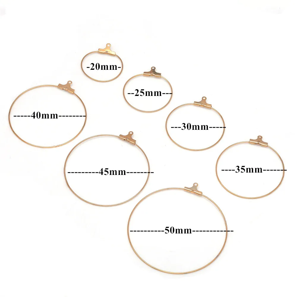 4-10pcs Stainless Steel Ear Wire Earring Hooks Hoop Connector Diy Earrings Accessories Dangle Charms Jewelry Making