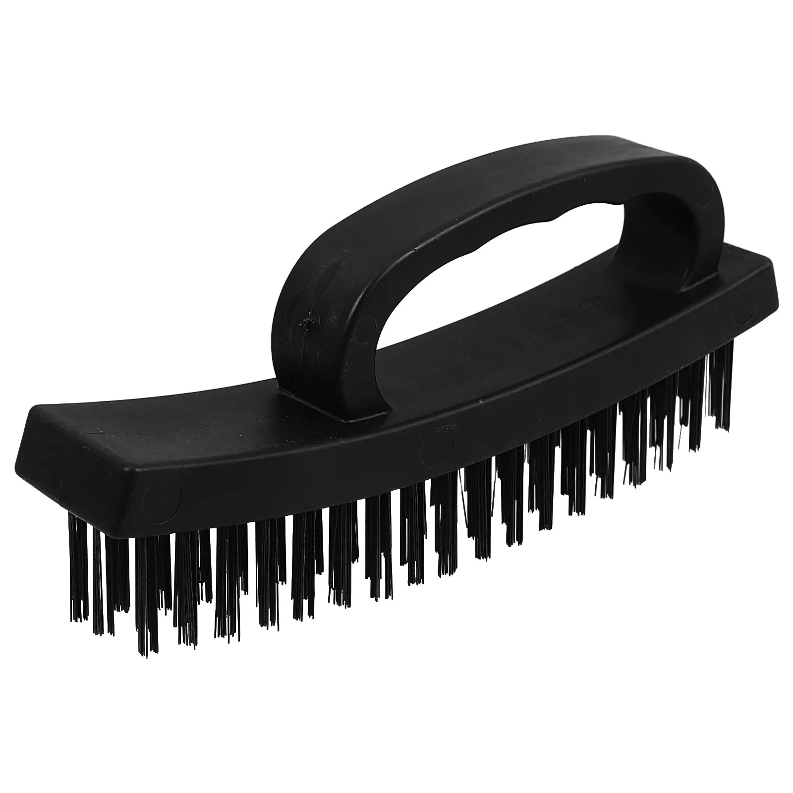 Small Steel Wire Cleaning Brush Heavy Duty Rust Removal Wire Brush for Metal Paint Weld Slag Removal Comfortable Grip Portable
