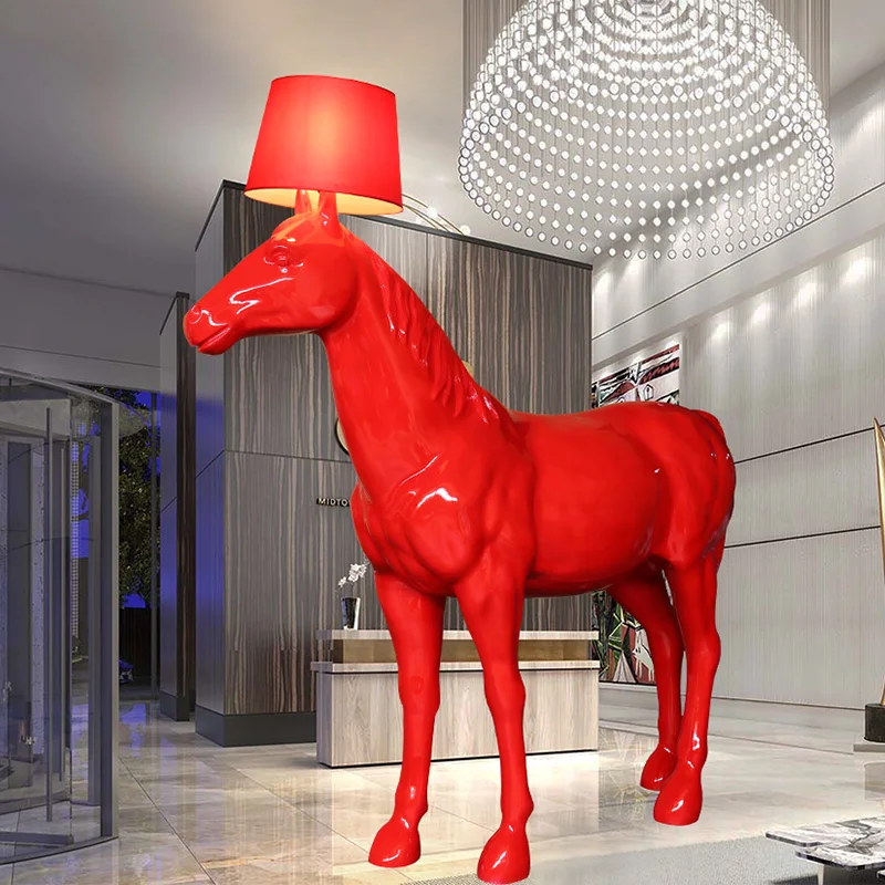 

Nordic Creative Red Malaysian Floor Lamp Bar Hotel KTV Living Room Dining Room Bedroom Bedside Corridor Aisle Light