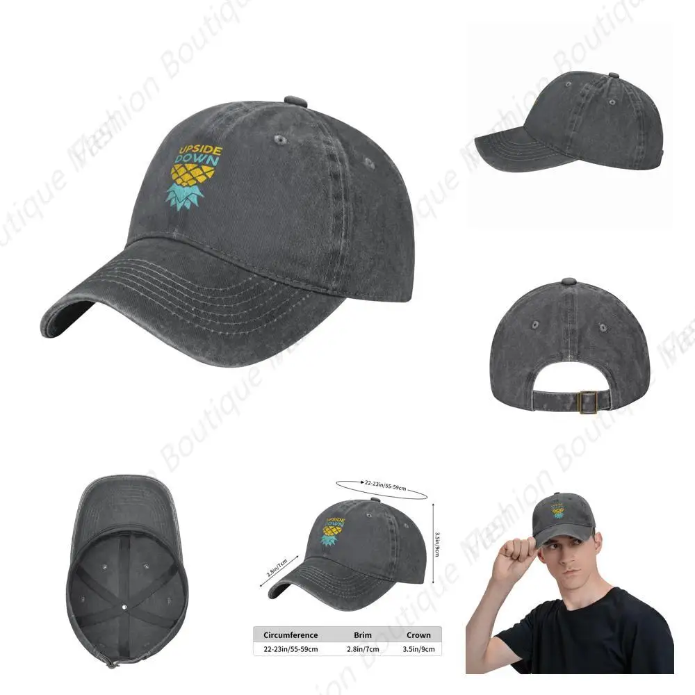 

High Quality Casual Upside Down Pineapple Swinger Hat Baseball Cap Unisex Sandwich Caps Trucker Hat Men Women Outdoor Sun Visor