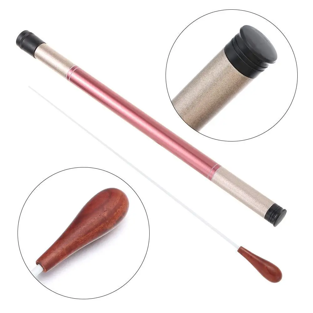 New High Quality Practical Music Conductor Baton Band Director Stick Rhythm Music Wand Concert Conducting Pear Shaped Handle